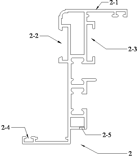 Assembling and detachable plastic steel sectional material with two notches