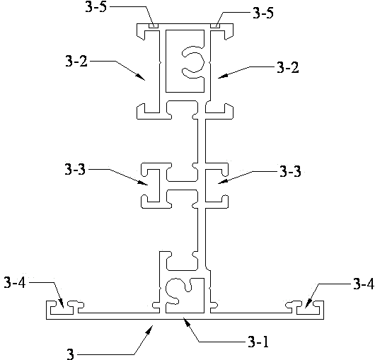 Assembling and detachable plastic steel sectional material with two notches