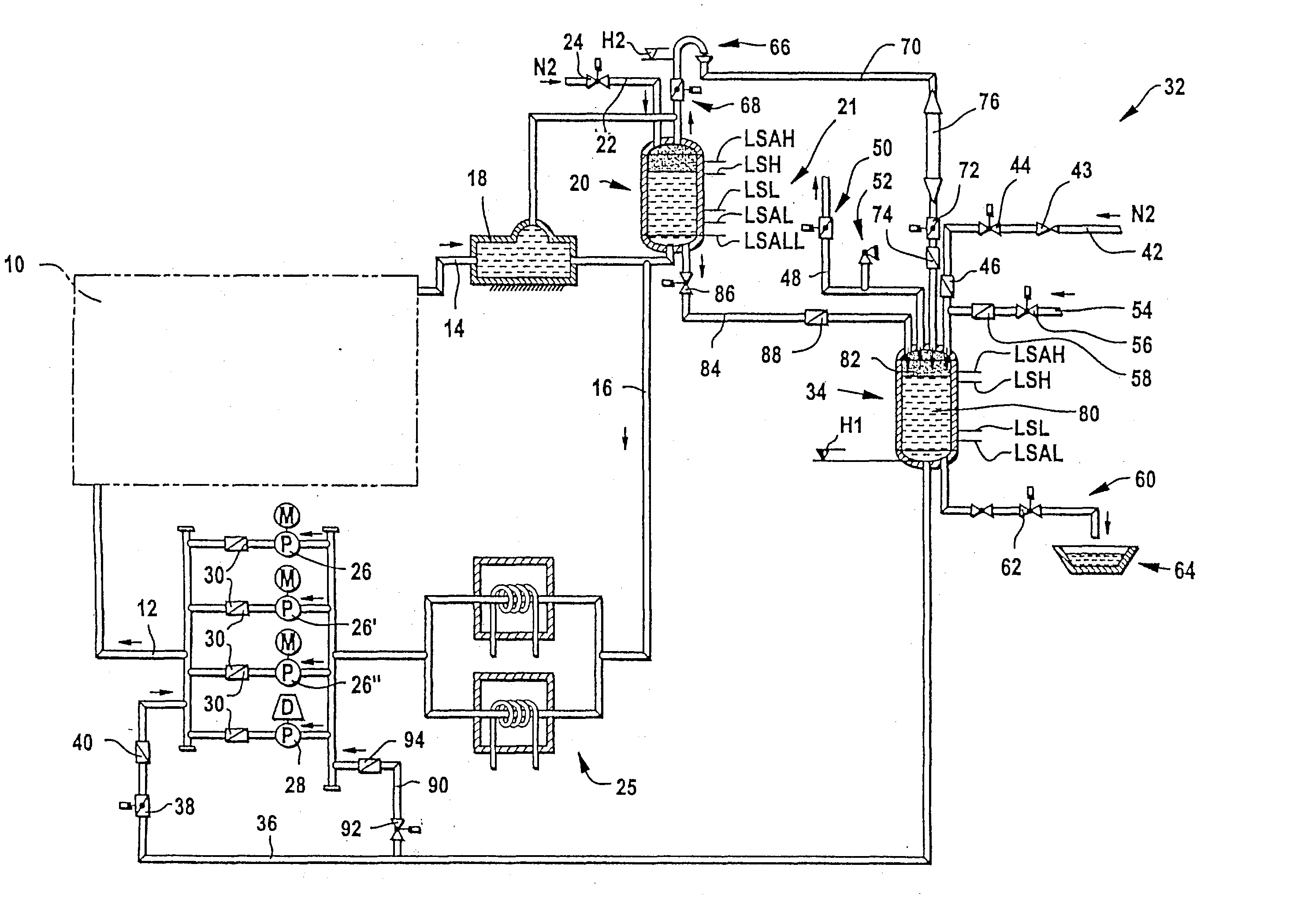 Cooling system for a metallurgical furnace