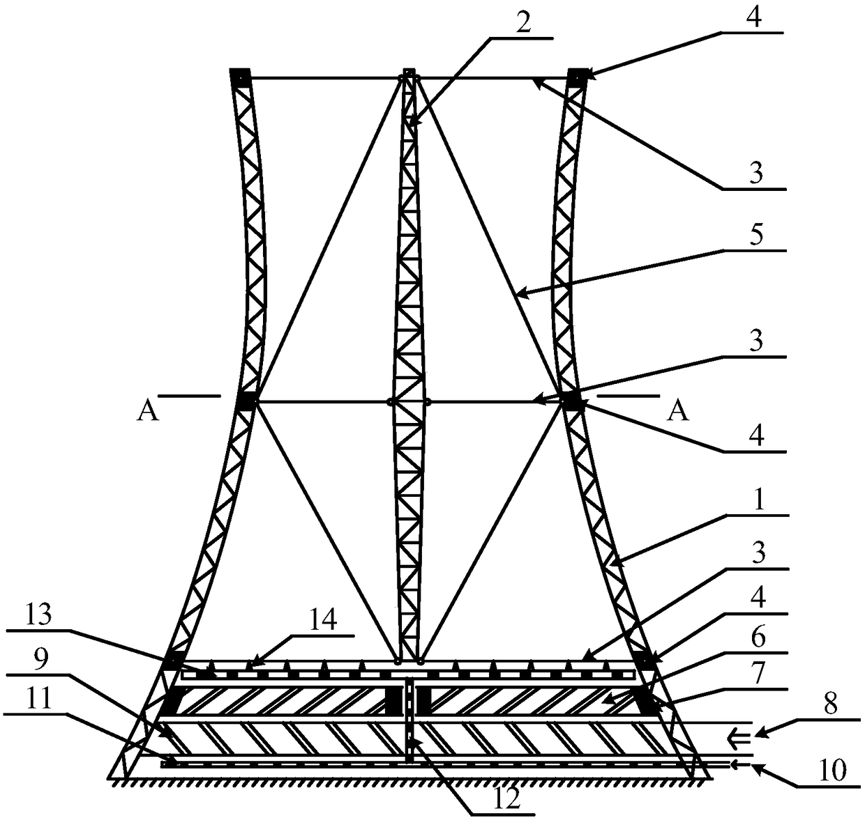 A Hybrid Steel Structure Grid Cooling Tower