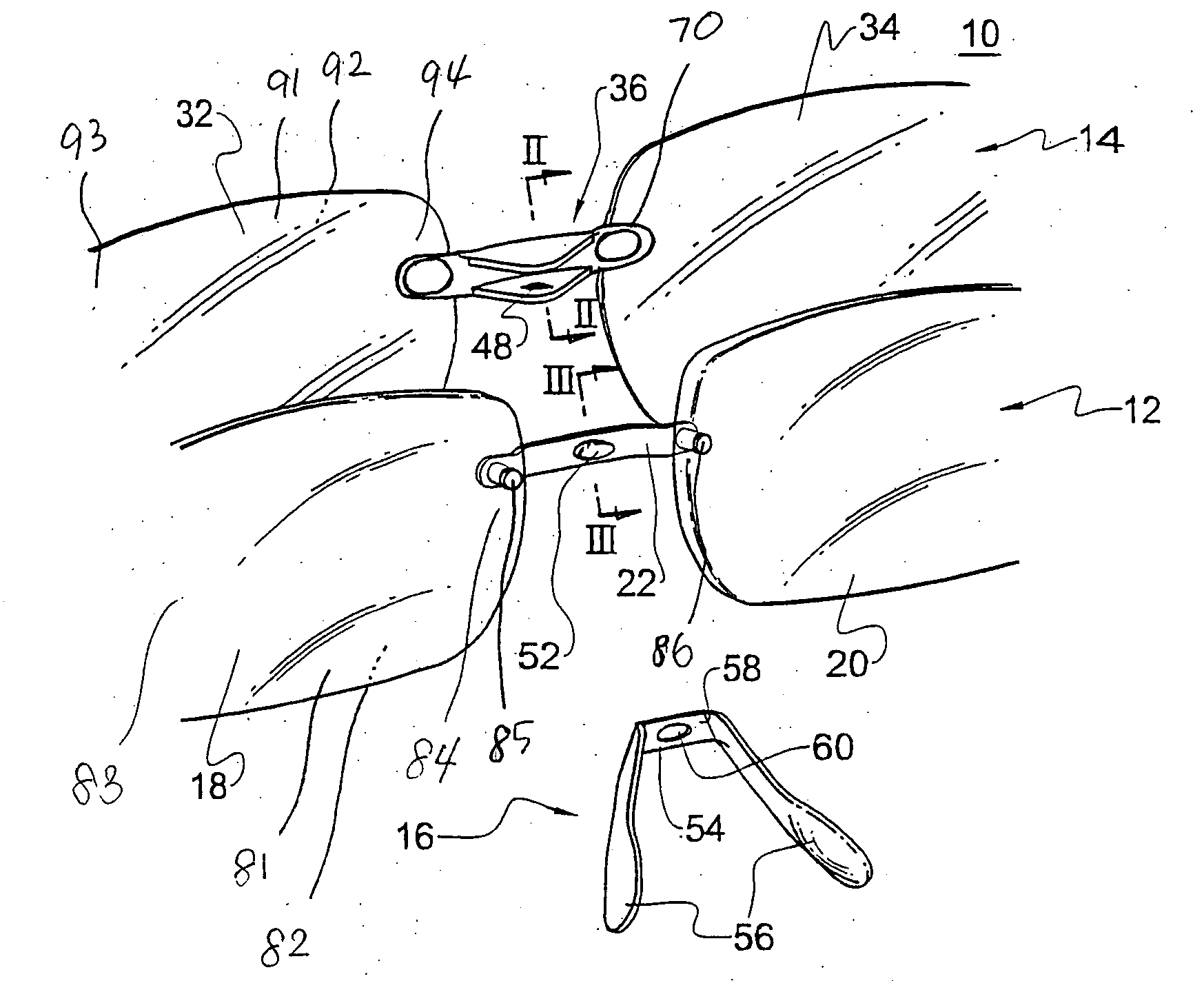 Eyeglasses set with sunglass clip