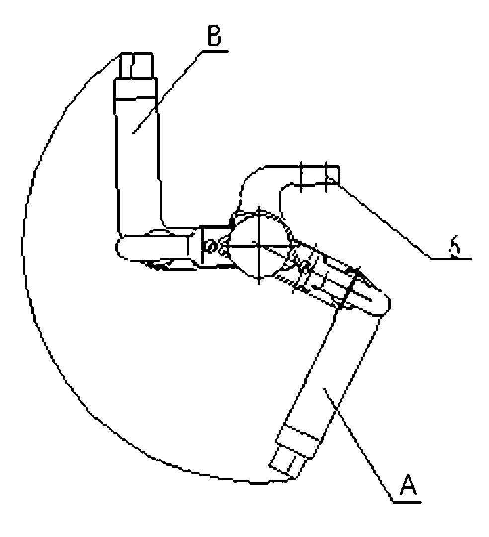 Support assembly for locking structure of rotation arm and combined mirror of onboard head-up display