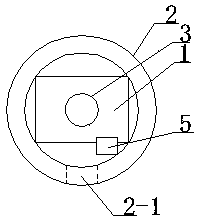 Online detecting device for degree of hydraulic oil pollution