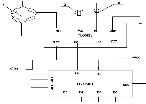 Online detecting device for degree of hydraulic oil pollution