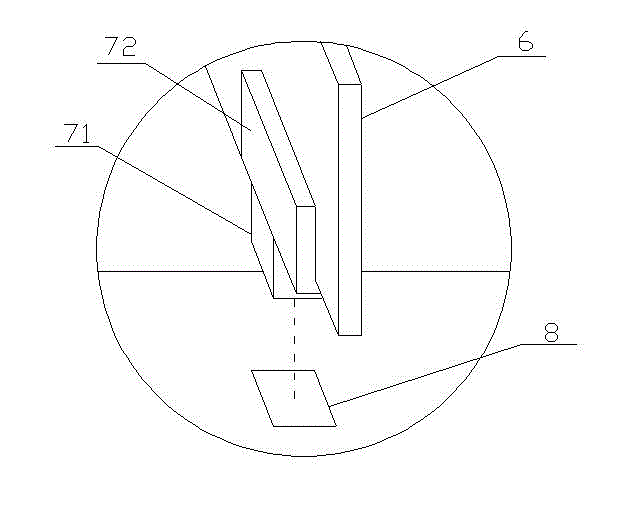 Sewing machine table with separation blade