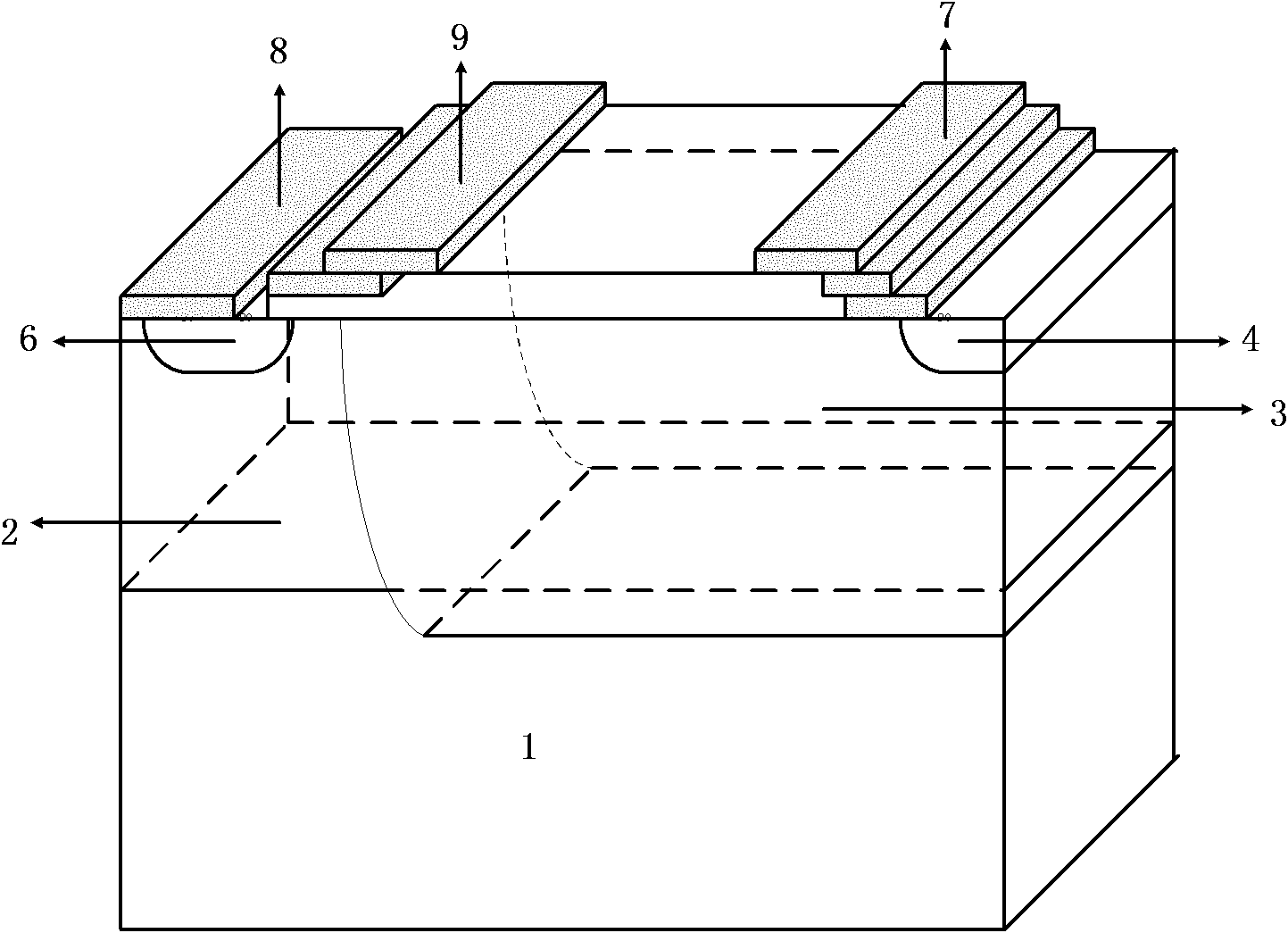 High-voltage LDMOS (landscape diffusion metal oxide semiconductor) device