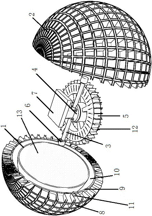 Spherical Spinning Cleaning Robot