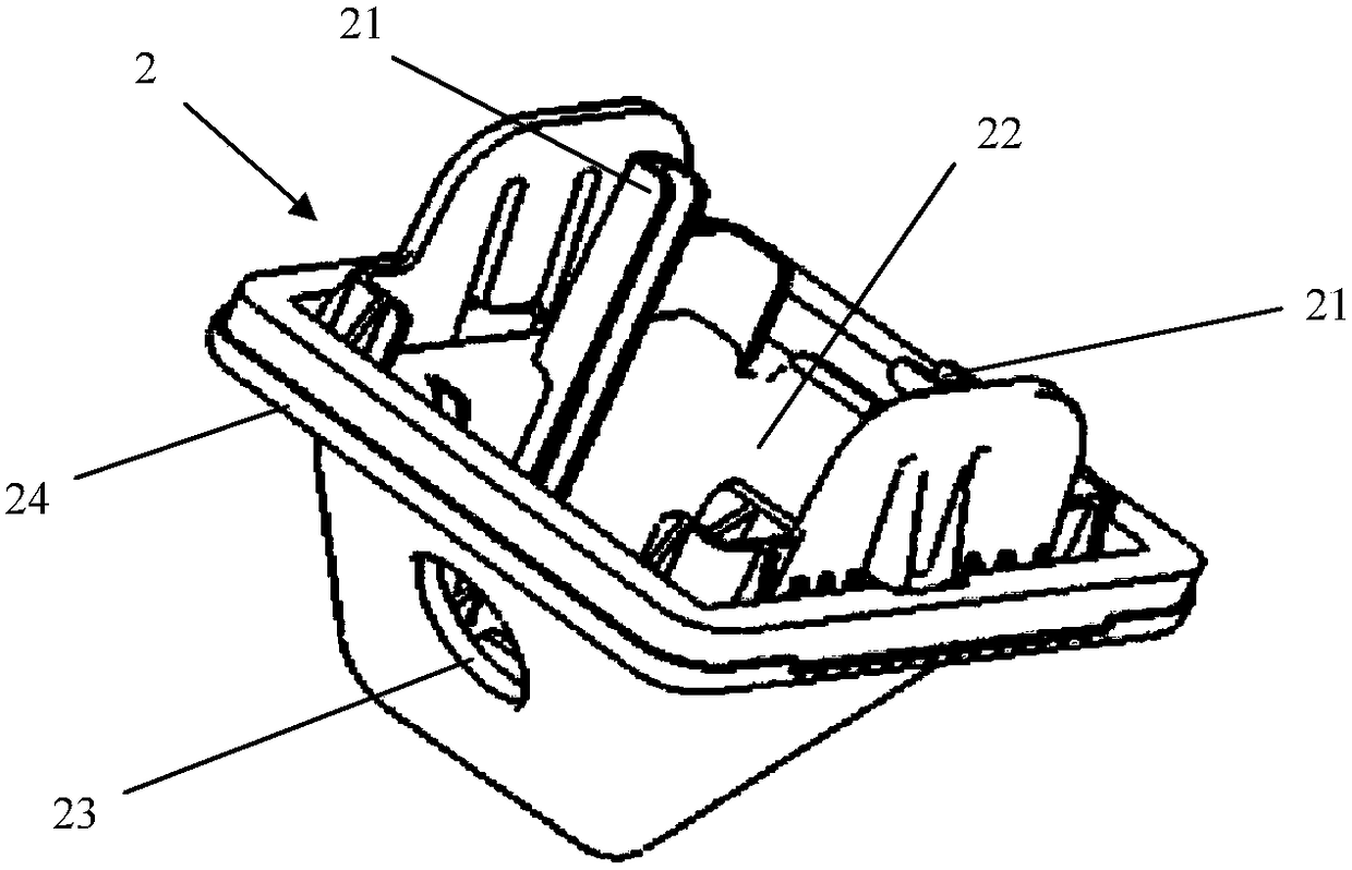 Reversing image camera assembly for vehicle