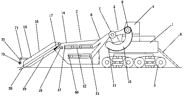 Novel beach garbage cleaning vehicle and a use method thereof