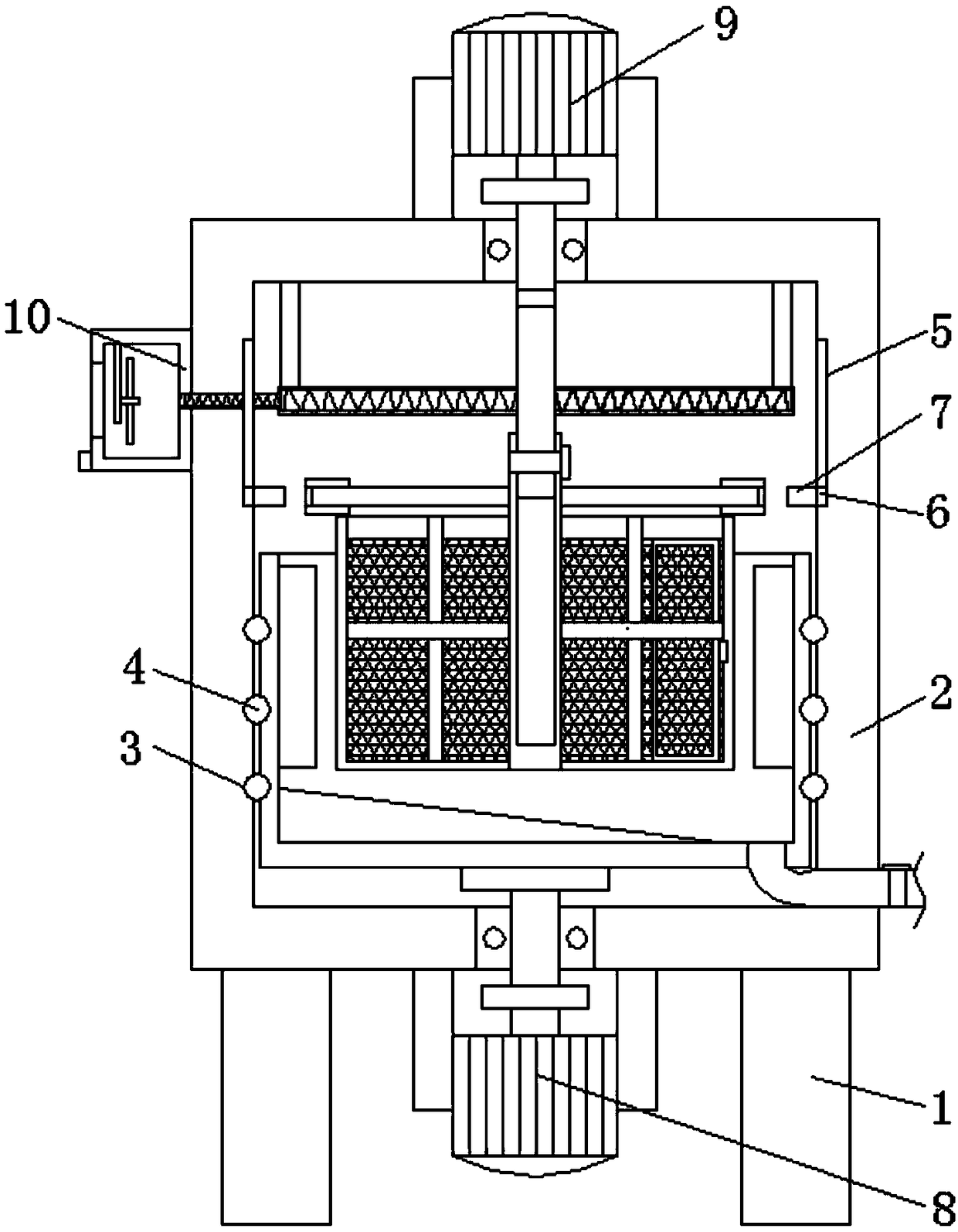 Cleaning and drying device for agricultural product processing