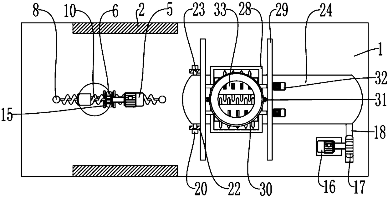 Handling and conveying belt based on pretreatment equipment for tire pyrolysis