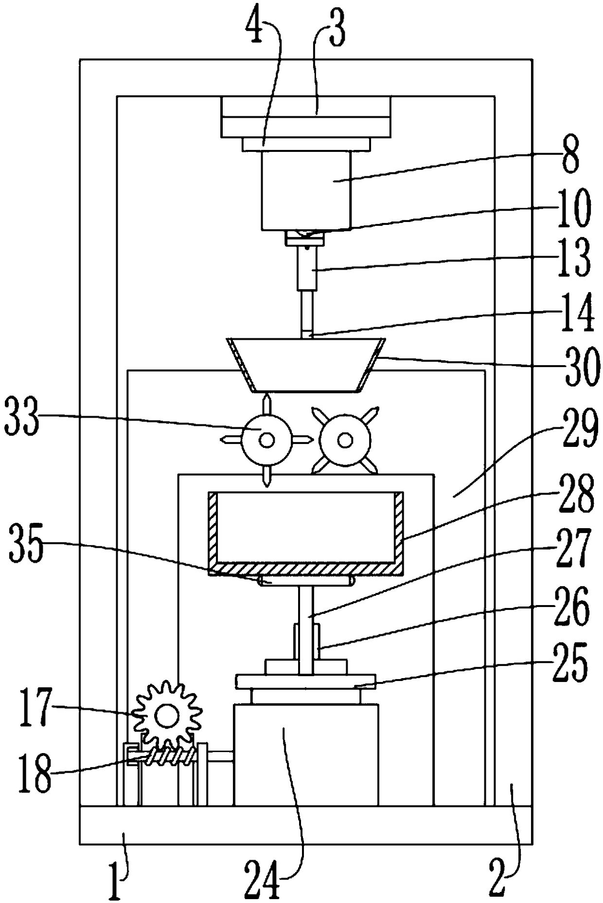 Handling and conveying belt based on pretreatment equipment for tire pyrolysis