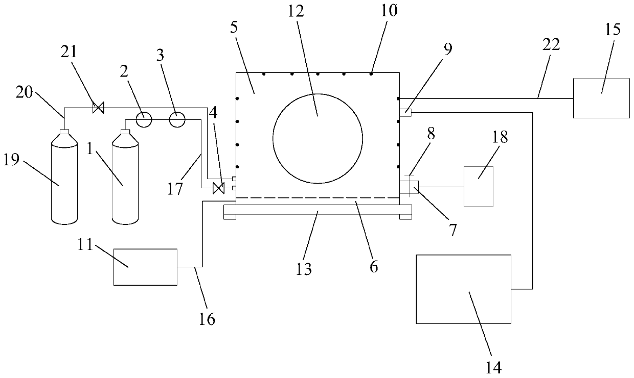 Coal spontaneous combustion and coal and gas mixed explosion test system