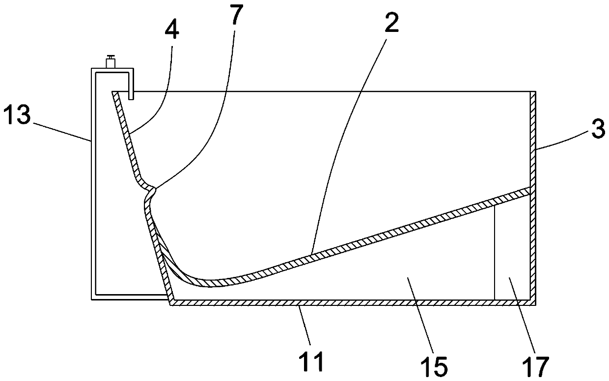 Feeding groove for Jinhua pig breeding and water replenishing system