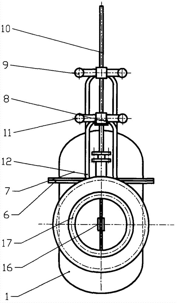 Large-sized quick opening-and-closing gate-ball combined valve