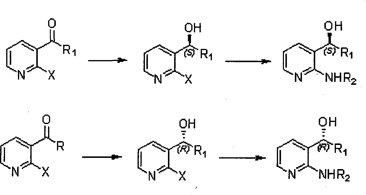 Method for synthesizing derivatives of chiral pyridyl aminoalcohols, and intermediate products and final products of same