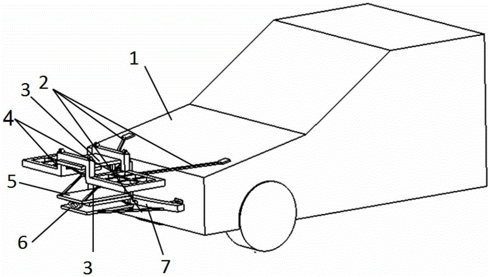 Dynamic car lamp light distribution road test experiment support