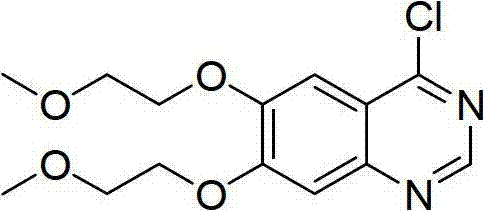 Preparation method for 4-chloro-6,7-bis(2-methoxyethoxy)quinazoline