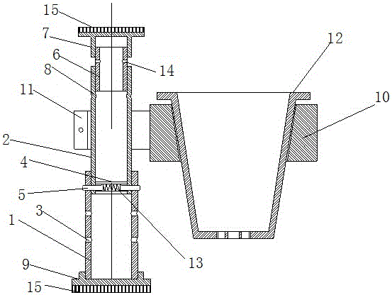 Assembled gardening flower shelf structure