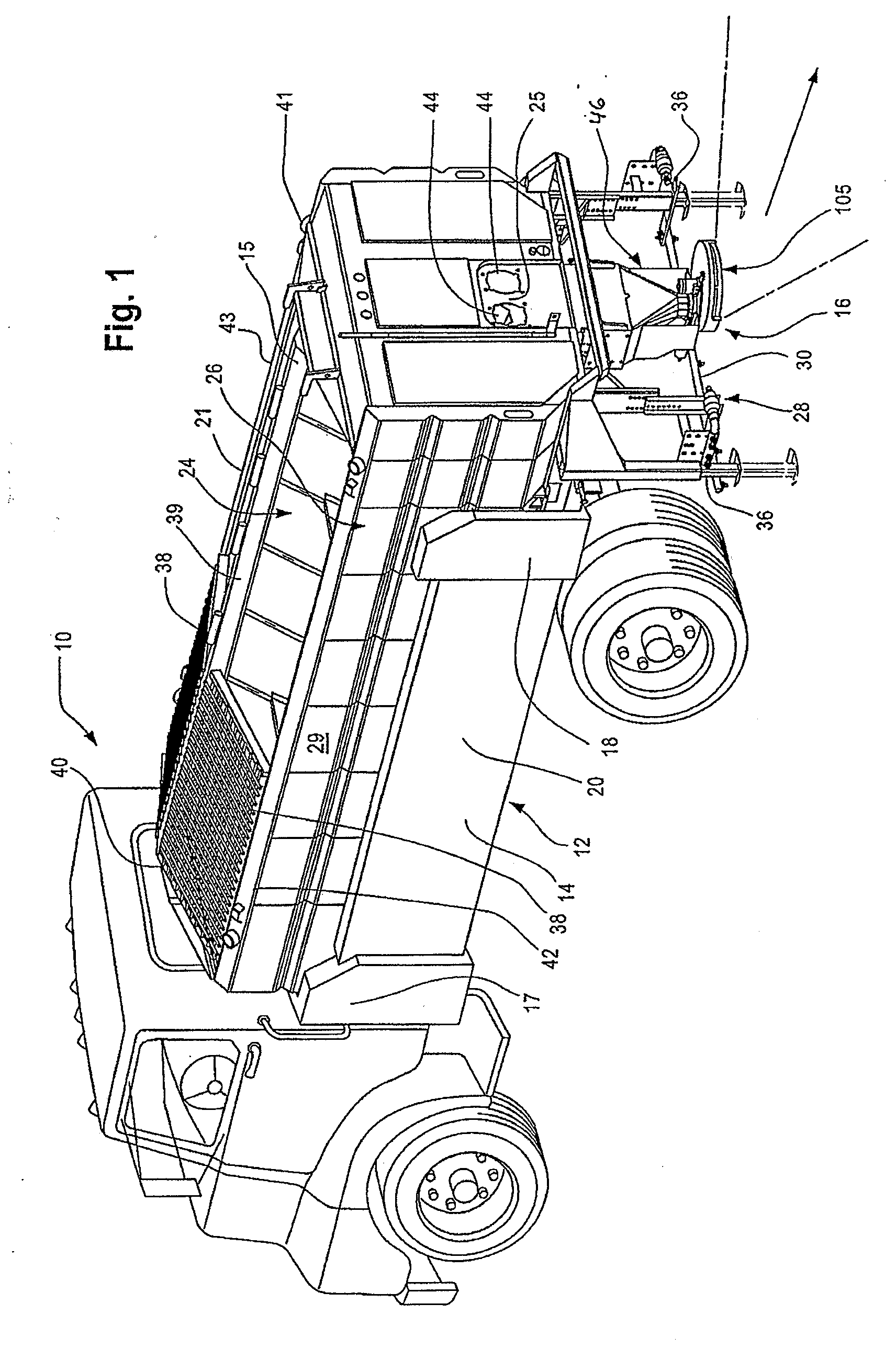 Apparatus for spreading granular materials from vehicle