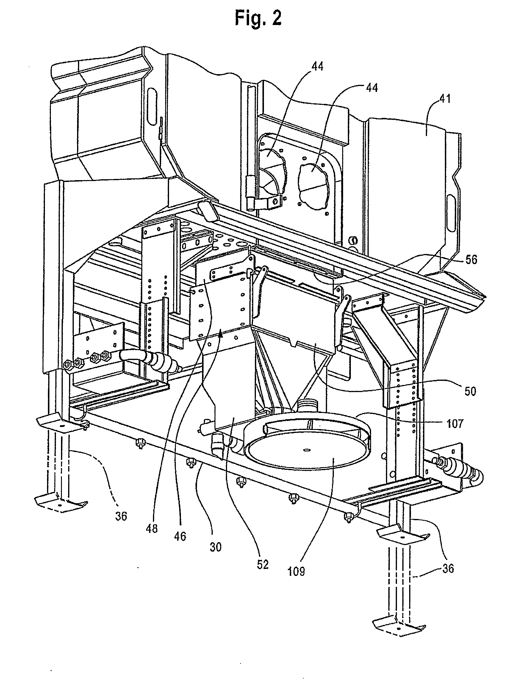 Apparatus for spreading granular materials from vehicle