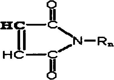 Method for synthesizing latex of heatresistant resin in maleimide class