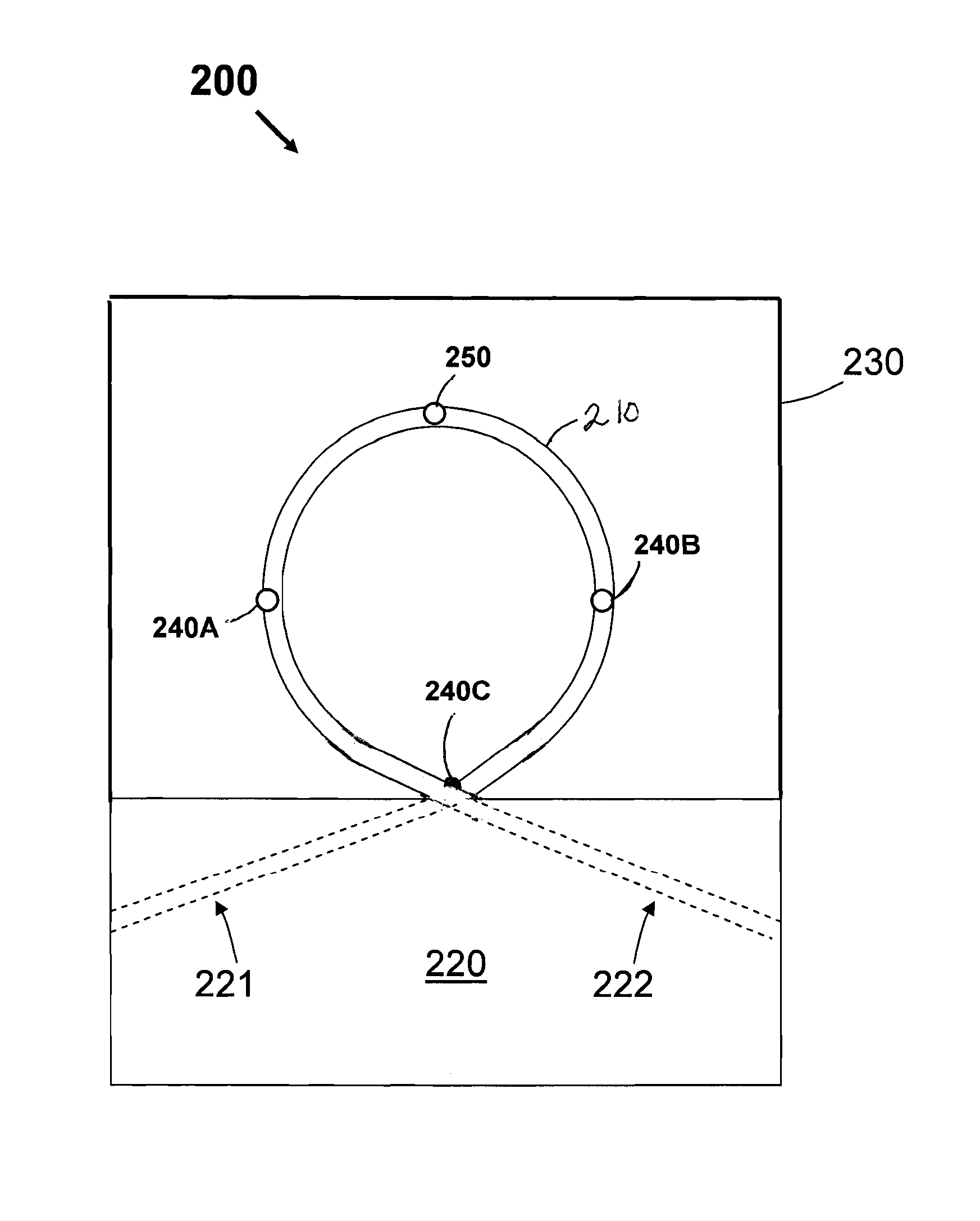 Thermal loop flow sensor