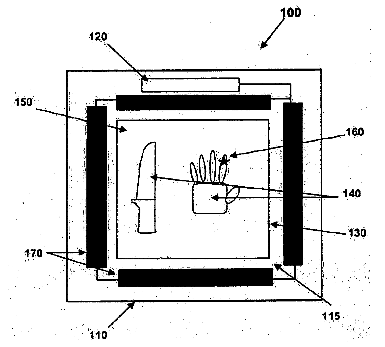 Apparatus and method for detecting human fecal contamination on hands and other objects using an illumination imaging device