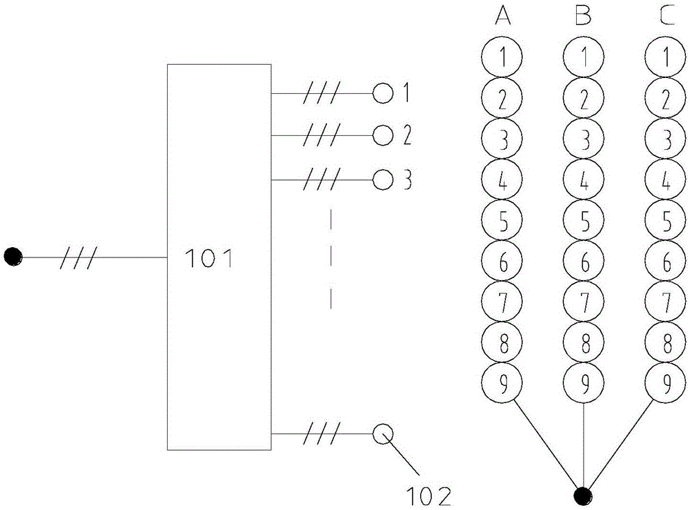 Oil-immersed 54 pulse wave frequency conversion transformer for large-power high-voltage frequency conversion apparatus