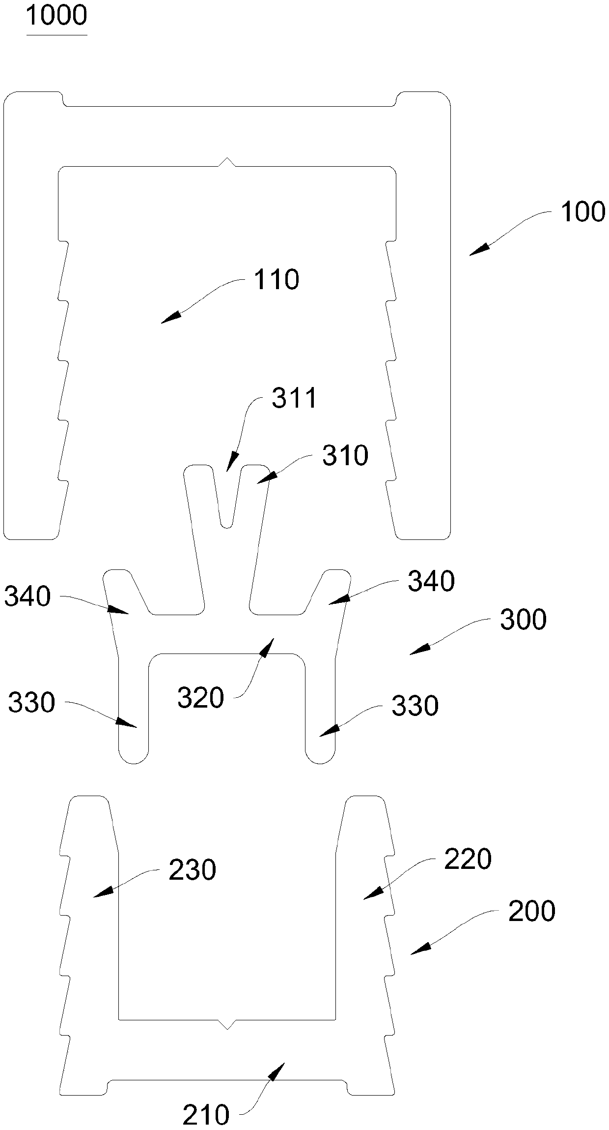 Novel fastening assembly and wallboard assembling part