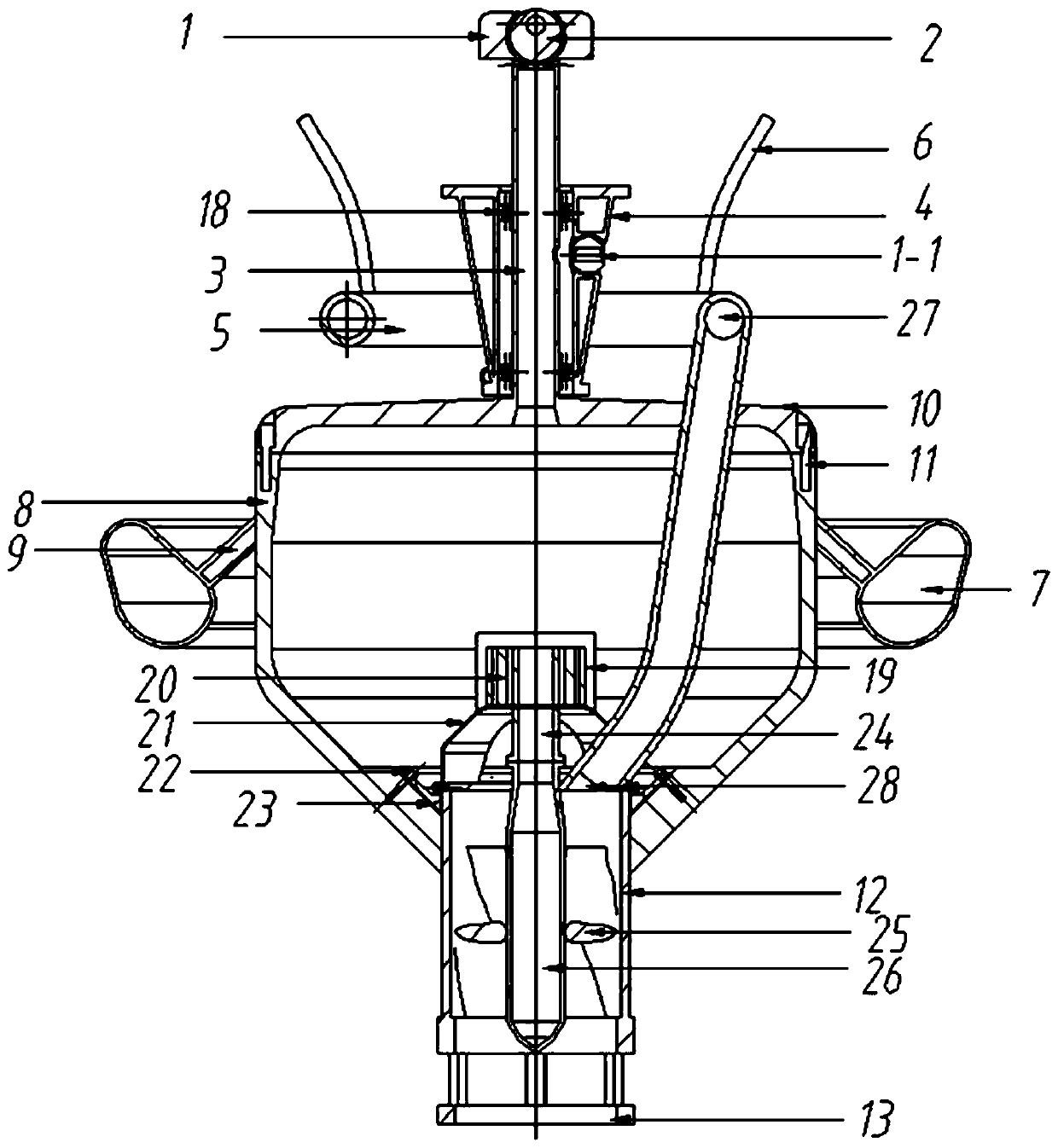 Floating spraying type ice breaker