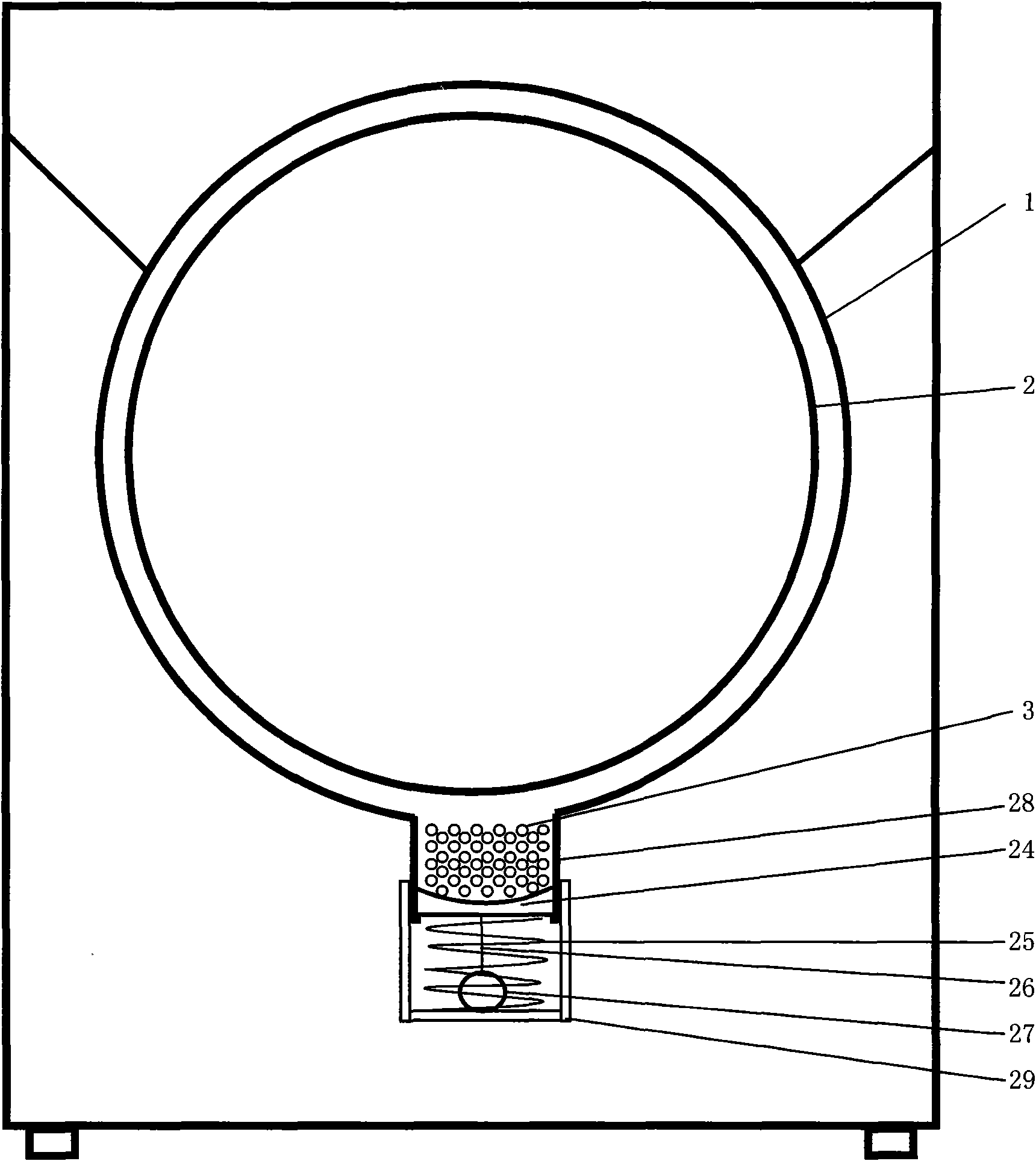 Self-cleaning device of full-automatic washing machine