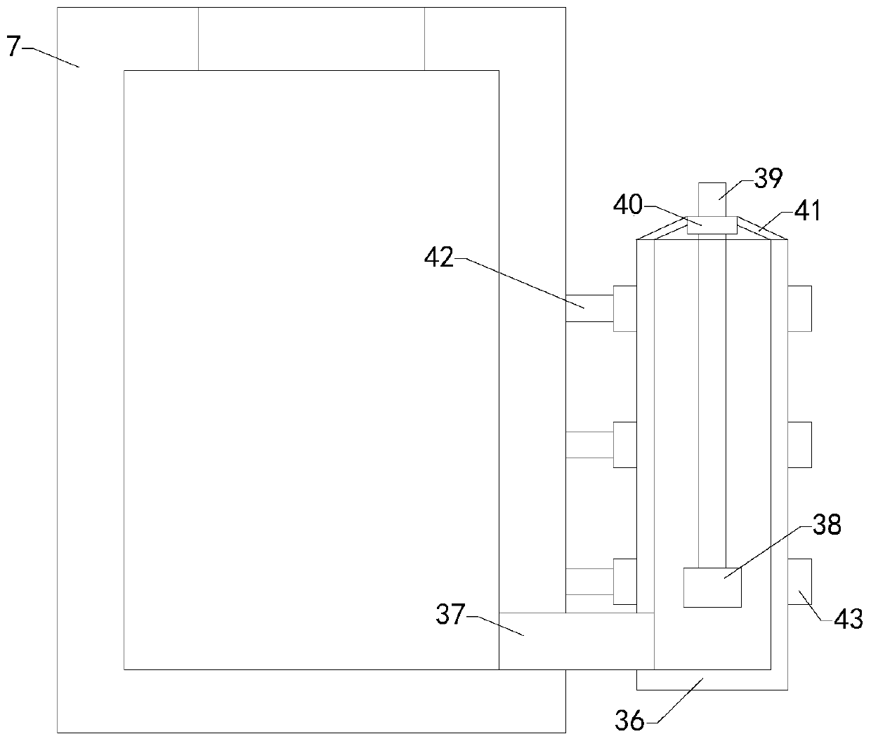 An interior wall finishing device for building interior decoration