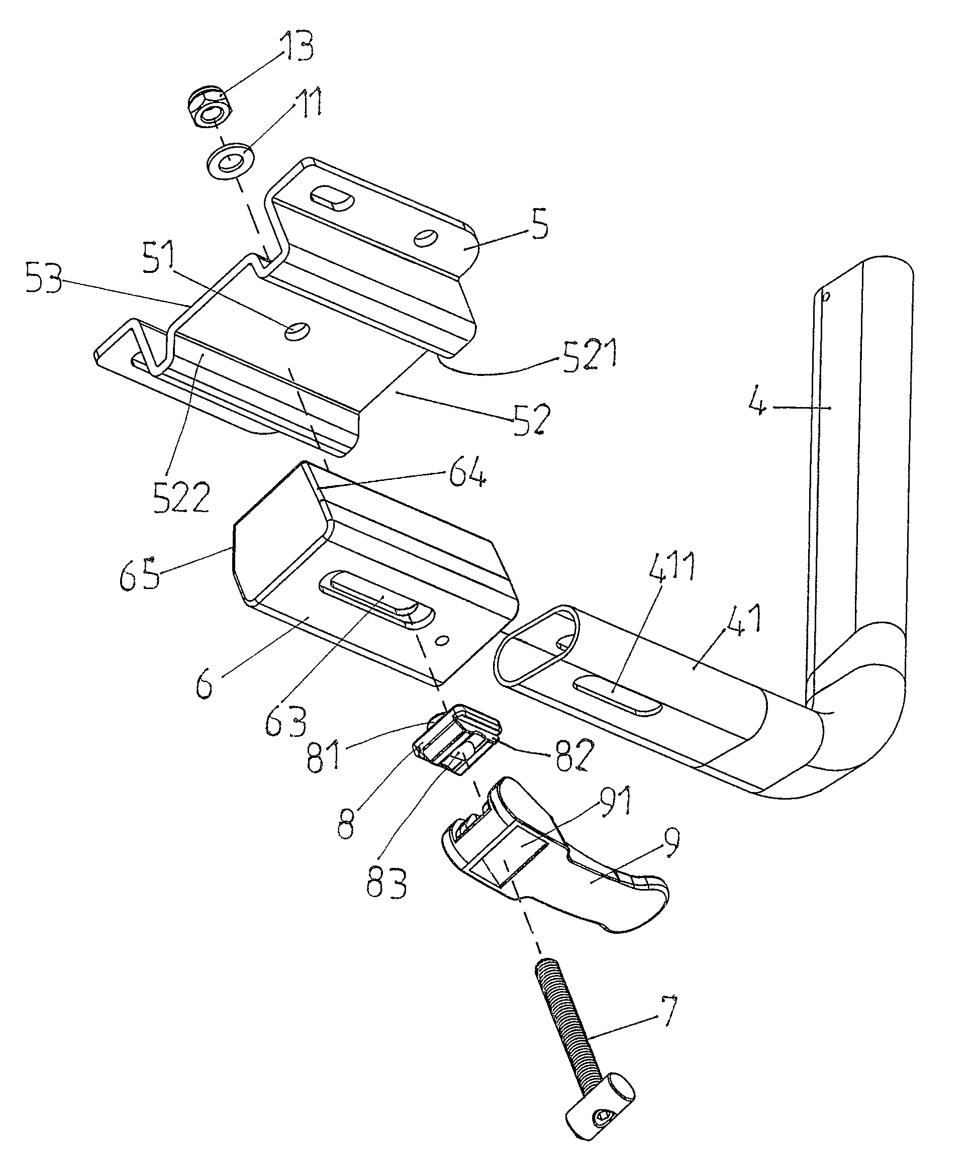 Armrest assembly that can adjust its leftward and rightward positions