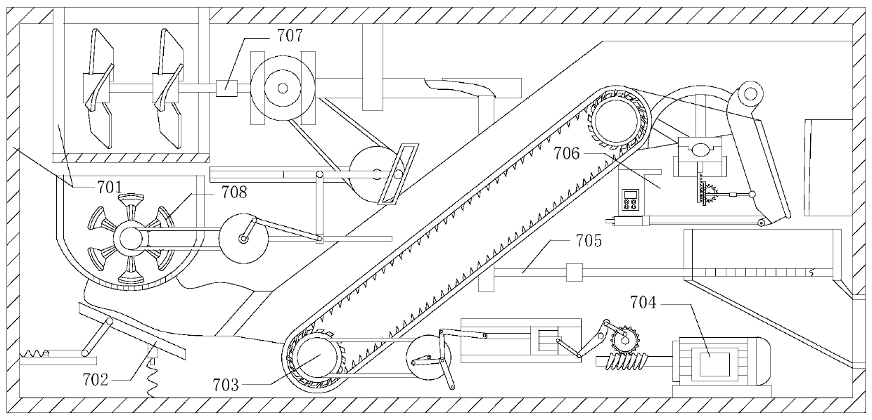 A crushing and vibrating Camellia oleifera peeling and seeding device for agricultural production
