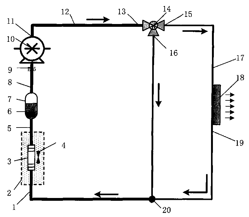 Radiation cooling system for temperature control of electronic equipment close to space vehicle