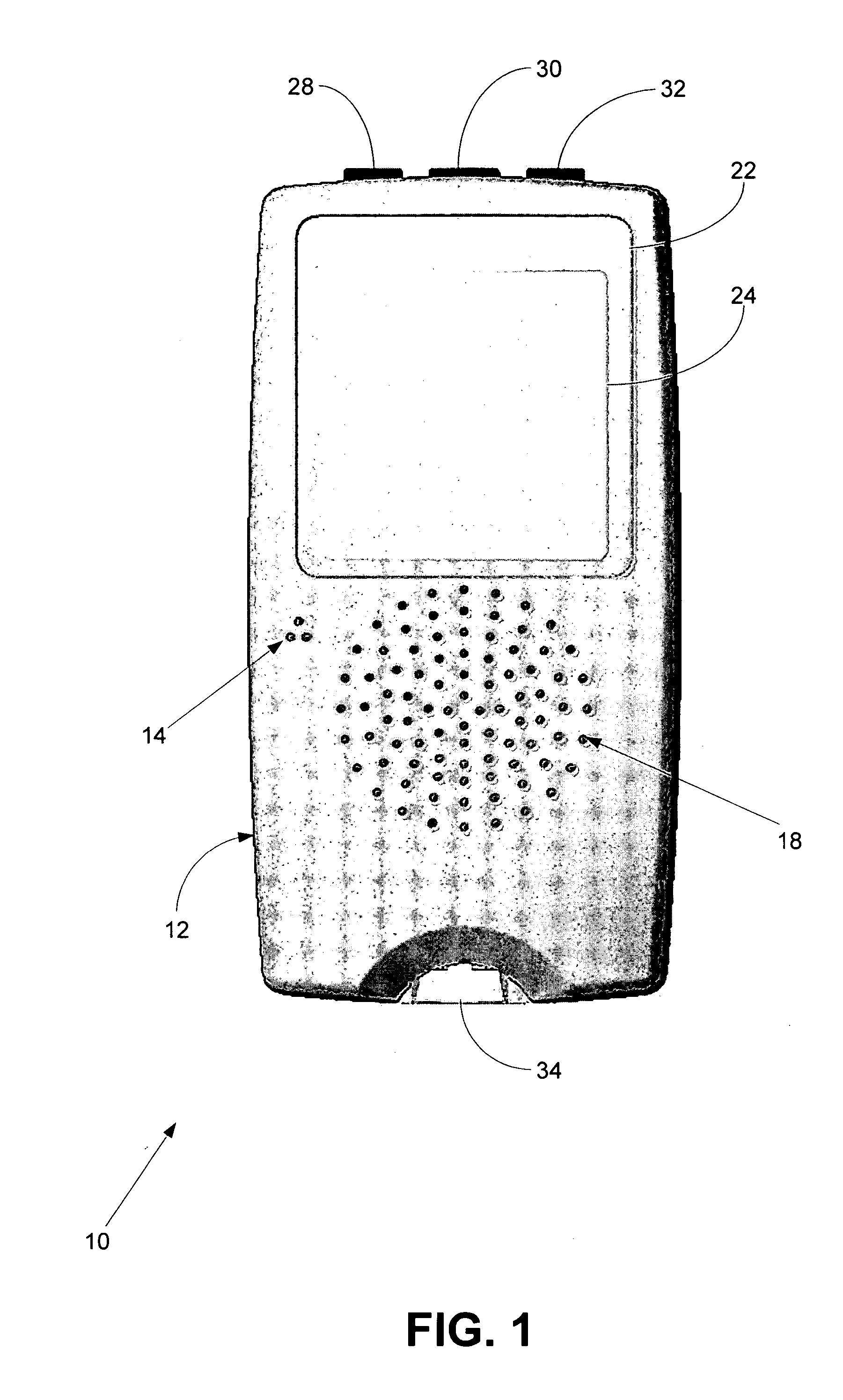 Medical diagnostic testing device with voice message capability