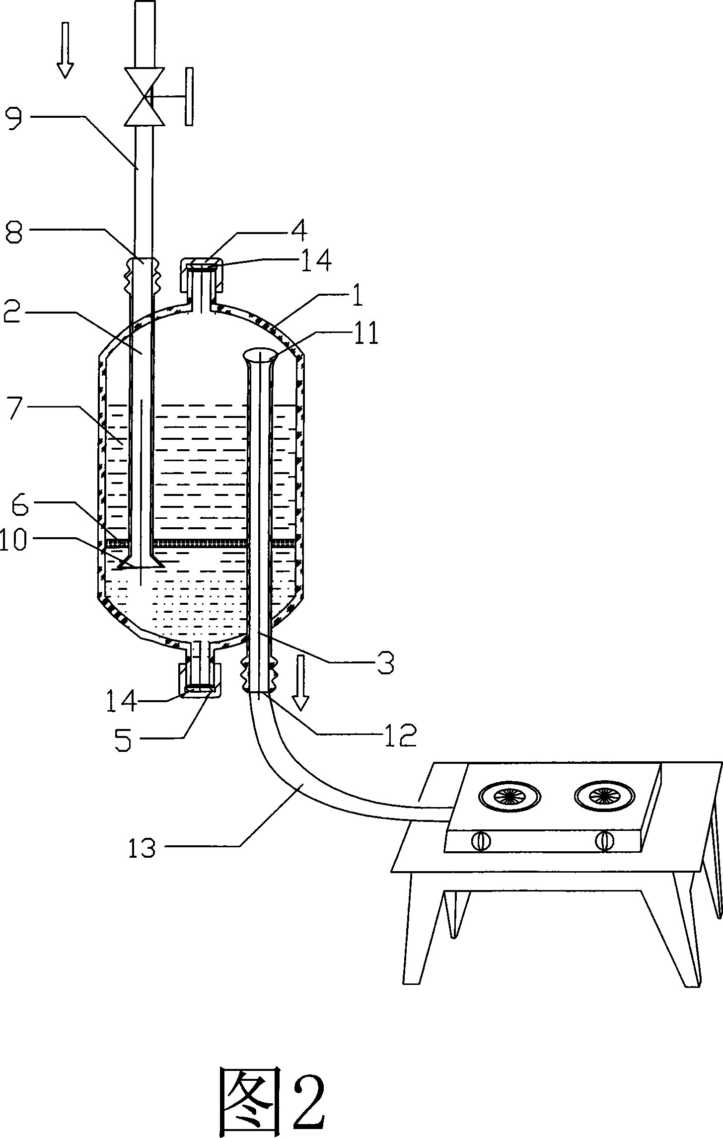 Anti-explosion device for combustible gas