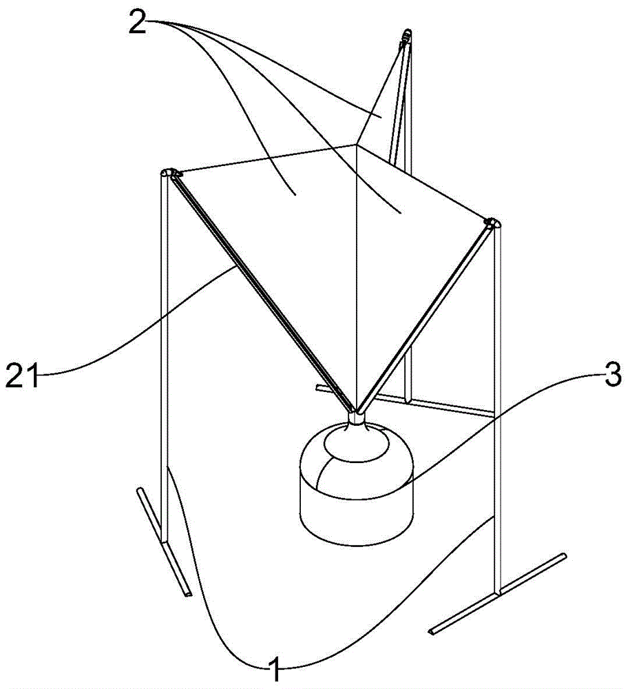 Folding type steam collection device