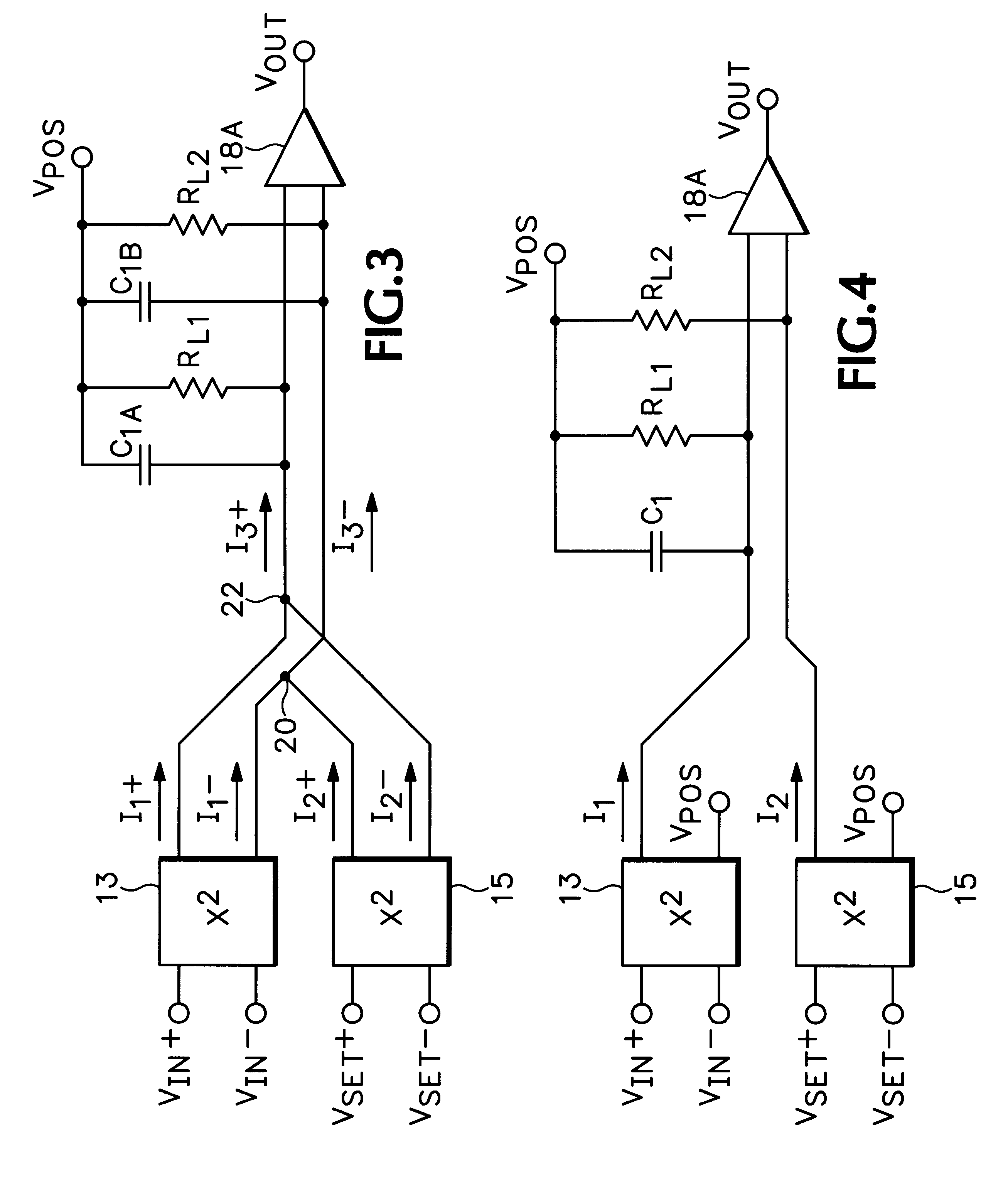 RMS-to-DC converter with balanced multi-tanh triplet squaring cells