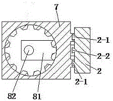 A gear hobbing machine for processing straight teeth