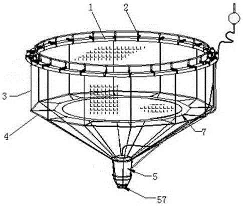 Lifting-type cultivation net cage