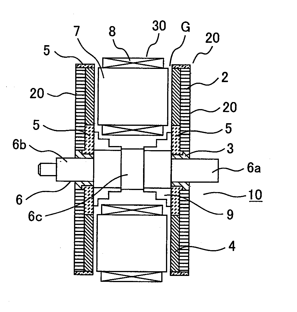Axial gap rotating electrical machine and rotor used therefor