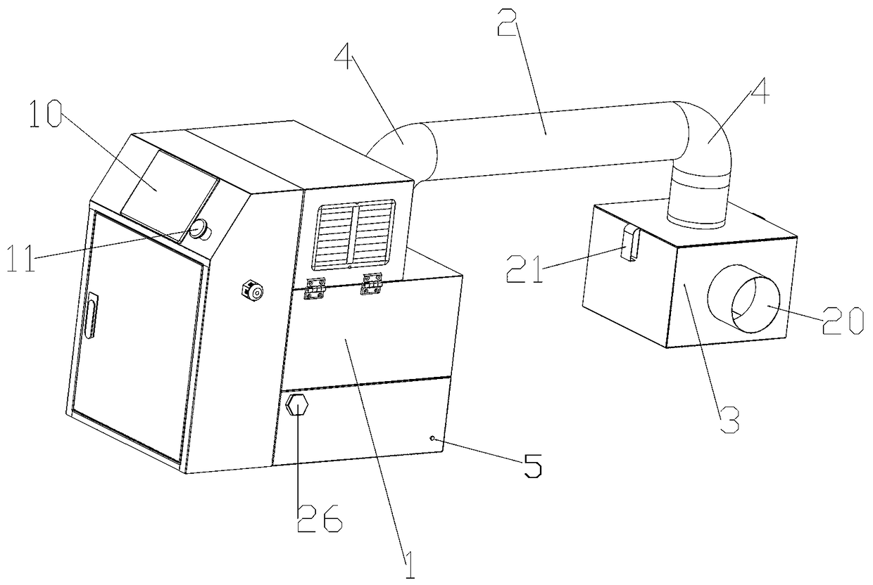 Atomizing device for oil tank cleaning and method for cleaning oil tank by using atomizing device