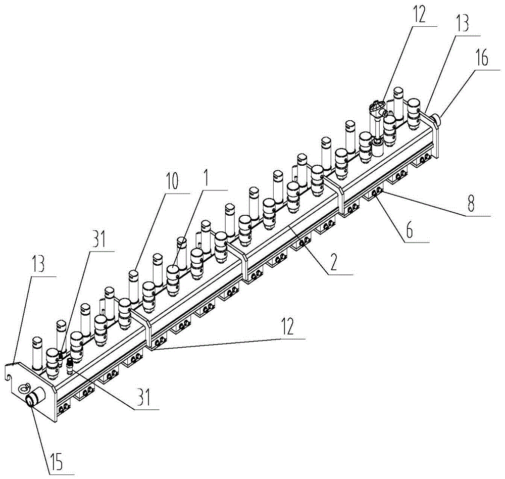 Foamed bitumen generating spraying device