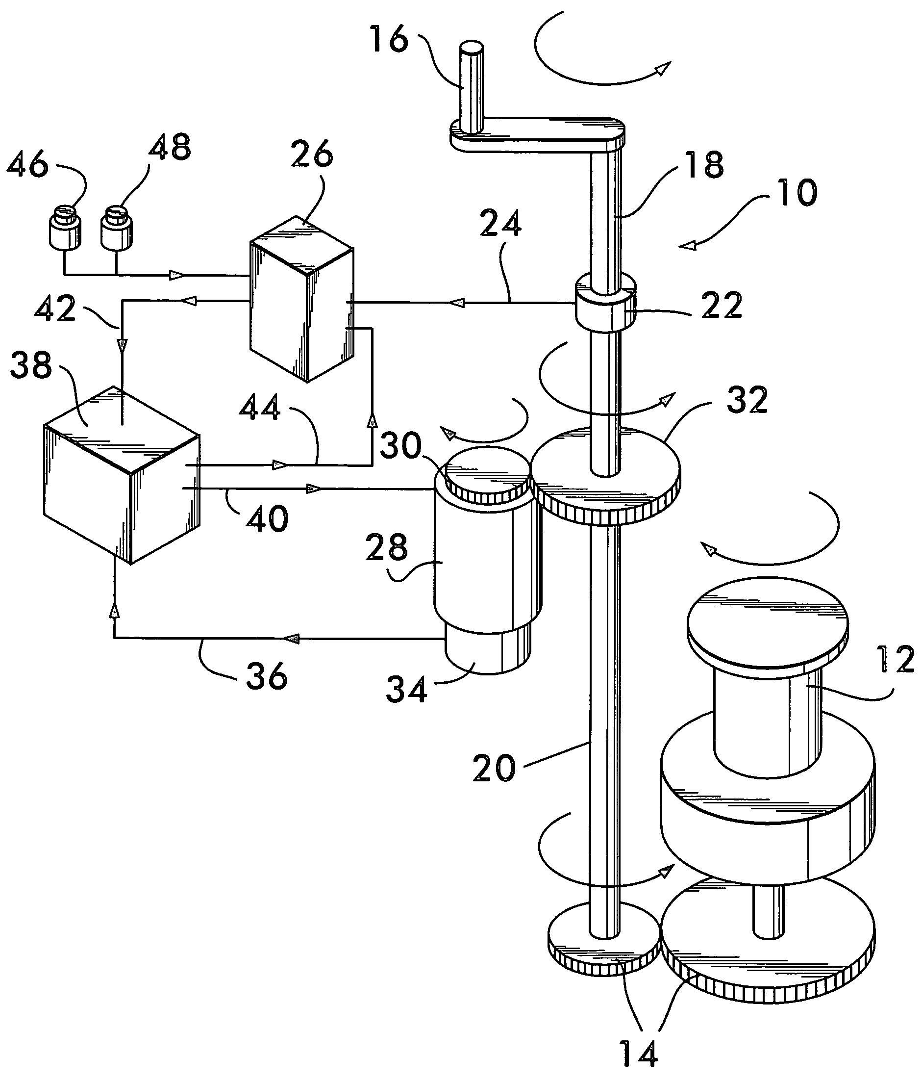 Power-assisted winch and method