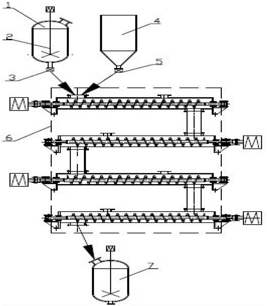 A reaction device and method for producing alumina