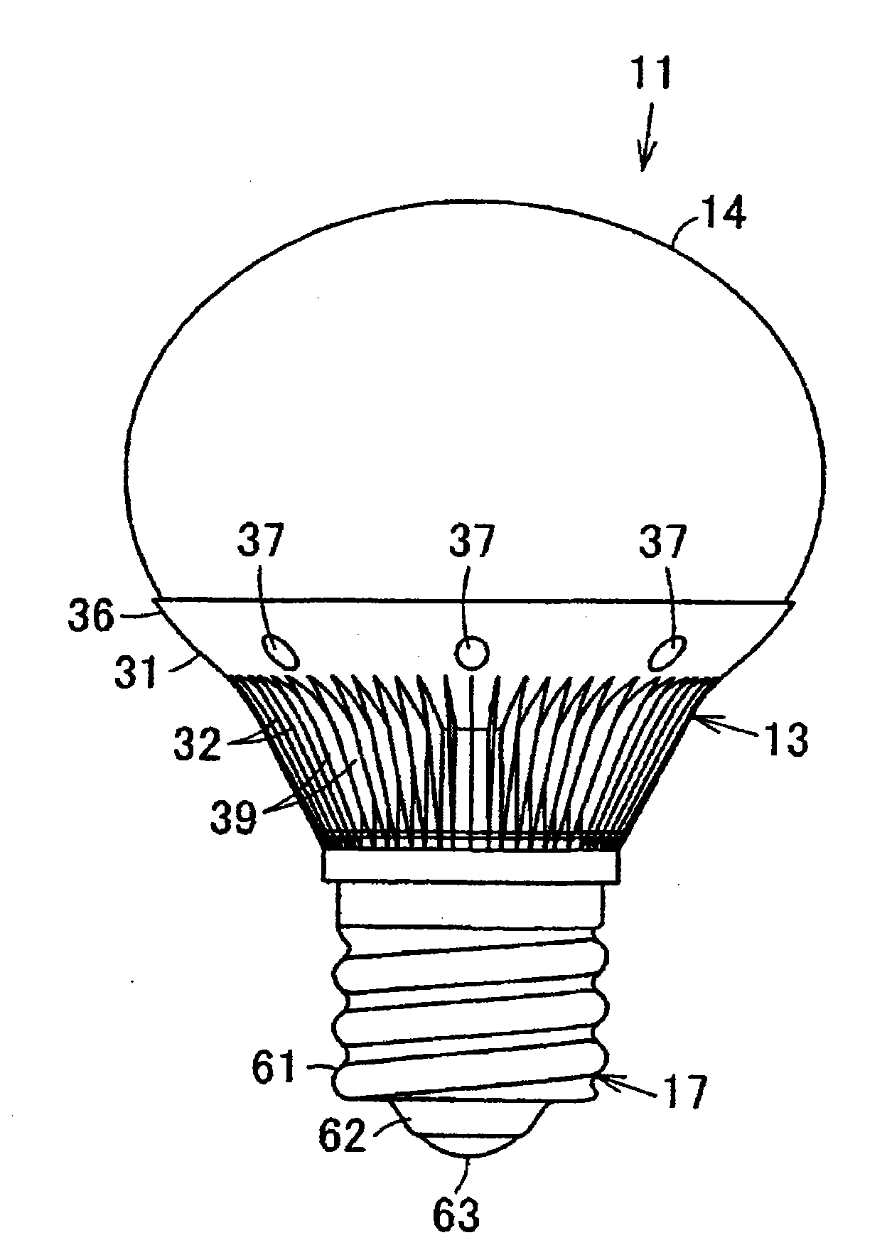 Bulb-shaped lamp