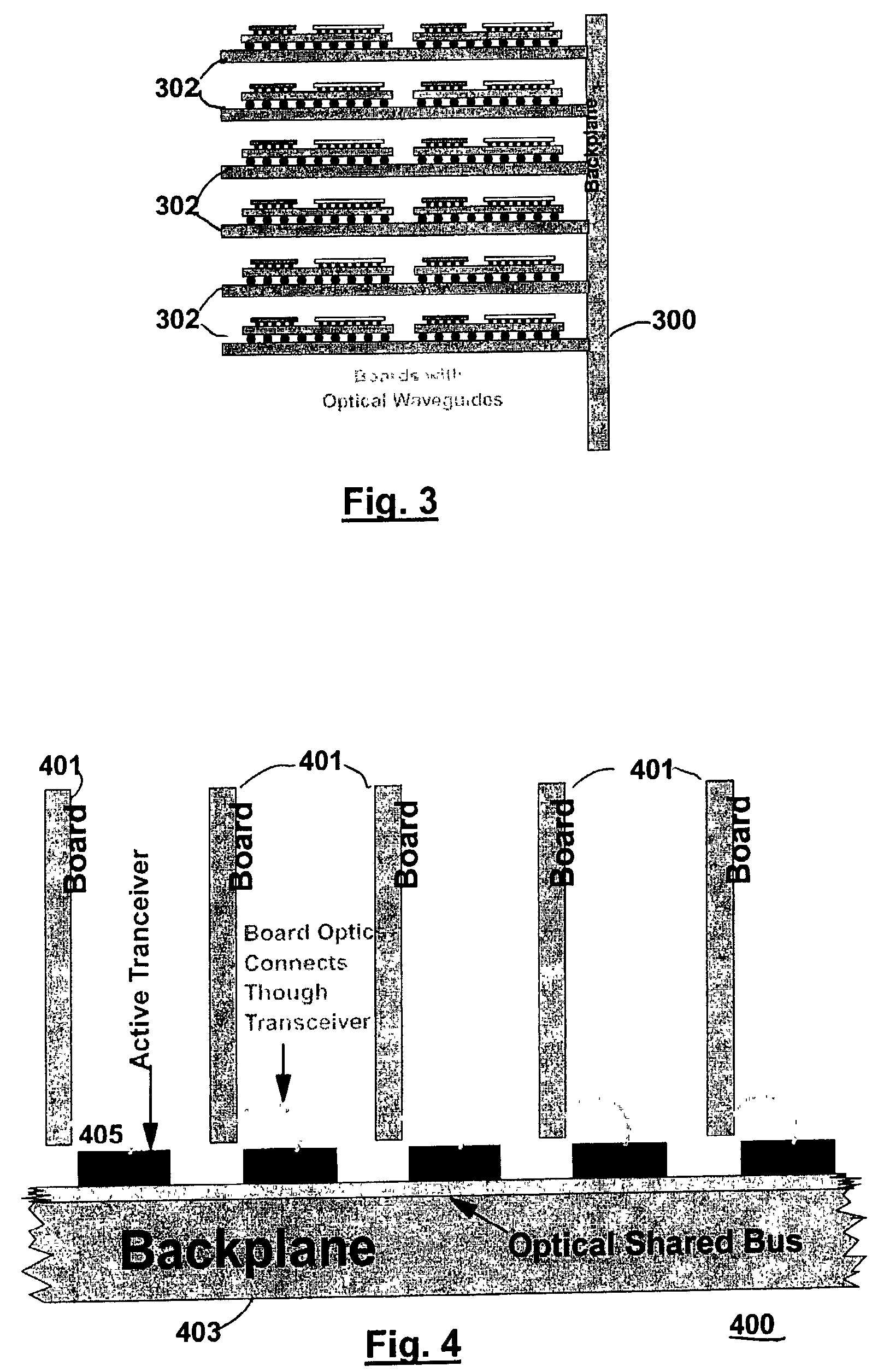 Backplane assembly with board to board optical interconnections and a method of continuity checking board connections