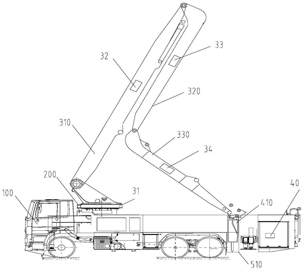 Positioning control method and device for fire truck and its boom